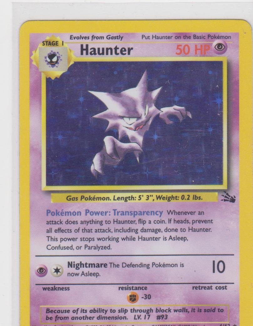Amazon.co.jp: Pokemon - Fossil - Holofoil - Haunter - 6/62 : Toys
